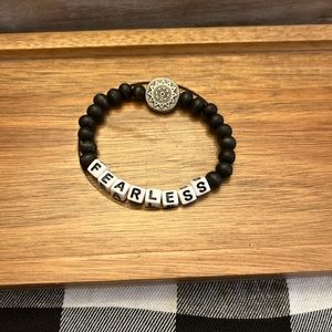 Letter bracelet- Fearless- New